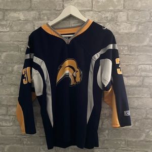 2000’s Buffalo Sabres “Buffaslug” Ryan Miller 3rd Jersey ( Screen Printed Logo )